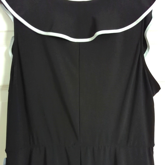 TASH + Sophie Ruffle Piped Trim Dress, Size XL, Black - Picture 6 of 11